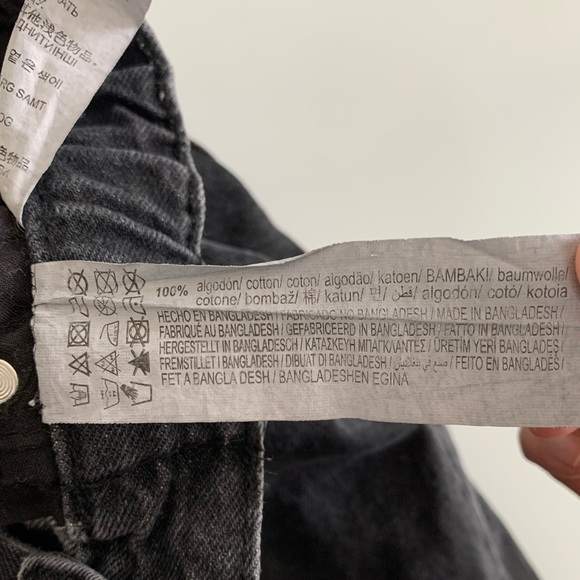 Pull&Bear High Rise Elasticized Waist Black Mom Jeans Size 6 - Picture 7 of 7